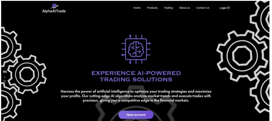 AlphaAITrade website